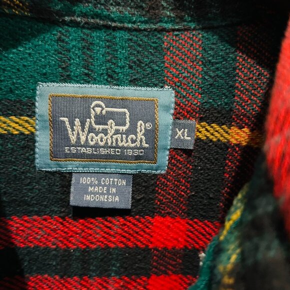 Vintage Woolrich Heavy Weight Thick Flannel Button Down Size XL - Picture 10 of 16